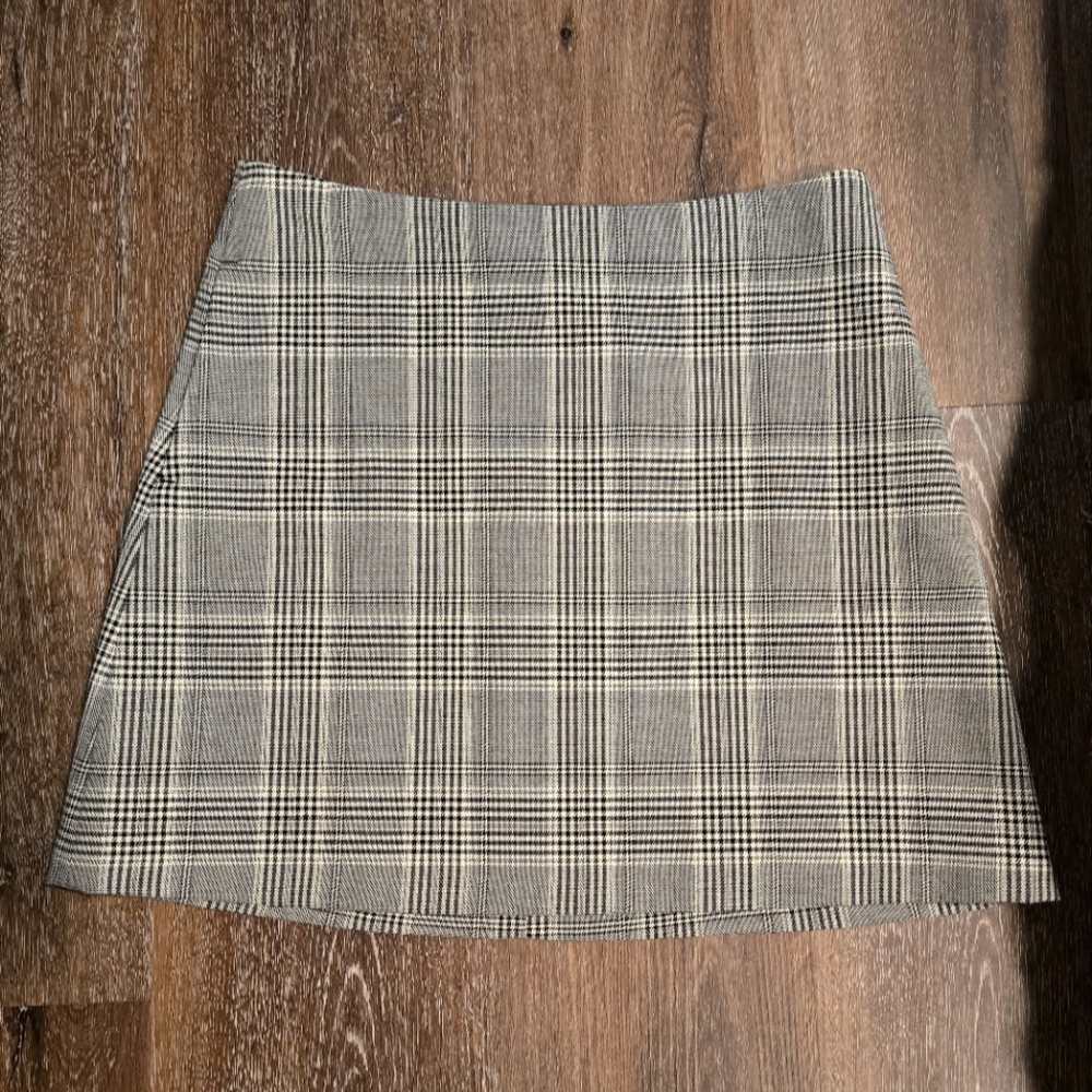 ARITZIA Wilfred Plaid A-Line Skirt